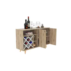 RTA DESIGN - Bar nantes macadamia con espacio para botellas