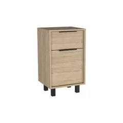 RTA DESIGN - Mesa de noche wesley beige con un cajón