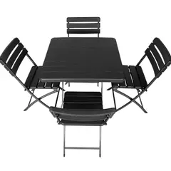 RTA DESIGN - Juego de comedor para terraza 4 puestos cuadrado_.