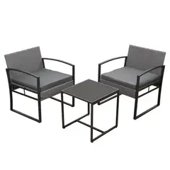 RTA DESIGN - Juego de sala exterior con marco de acero granate_.