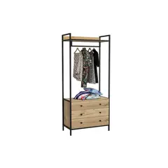 RTA DESIGN - Closet alma café claro con 3 cajones inferiores