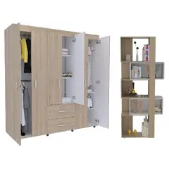 RTA MUEBLES - Combo aconcagua incluye closet y biblioteca