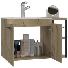 RTA DESIGN - Mueble lavamos anney café claro con dos puertas