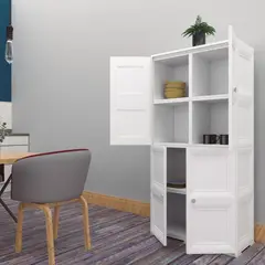 GENERICO - Mueble organizador elegance liso da vinci blanco perla