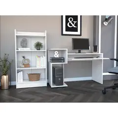 RTA MUEBLES - Combo para oficina galicia incluye escritorio y biblioteca