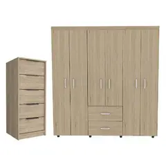 RTA MUEBLES - Combo para habitación pumilla incluye closet y organizador