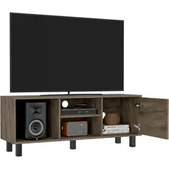 RTA MUEBLES - Mesa de tv sory nogal para tv de 45 pulgadas
