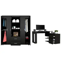 RTA MUEBLES - Combo para fremont incluye closet y escritorio