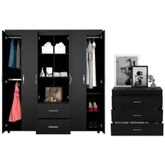 RTA MUEBLES - Combo para habitación oviedo incluye closet y organizador