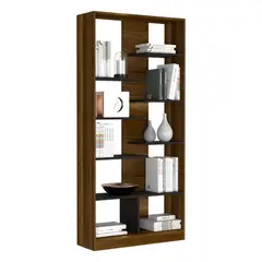 RTA DESIGN - Biblioteca Clasic Cobre y Wengue con Diversidad de Entrepaños ZF