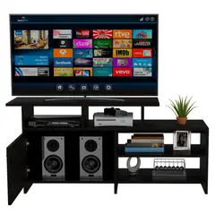 RTA DESIGN - Mesa Para Tv Maory Wengue Para Televisor de 40 Pulgadas