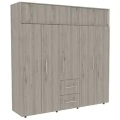 RTA DESIGN - Closet Montano Humo y Blanco con Tres Cajones Organizadores