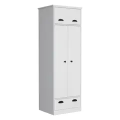 RTA DESIGN - Closet Denis Blanco Duqueza con dos puertas batientes_.