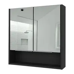 RTA DESIGN - Gabinete de Baño Rawana Wengue Incluye Espejo y Entrepaños