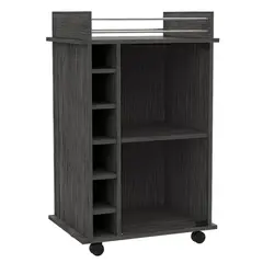 RTA MUEBLES - Bar Dukaty Gris con Rodachines Para Su Fácil Desplazamiento  ZF