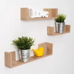 RTA DESIGN - Set de Repisas en U Eva Beige X3 Unidades