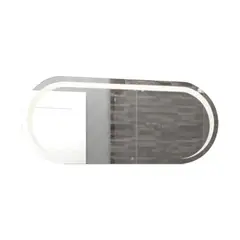RTA DESIGN - Espejo Rectangular Verón Gris con Luz Led