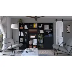 RTA - Combo de Bibliotecas Home Wengue Incluye Cuatro Bibliotecas