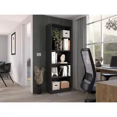 RTA - Biblioteca Home Wengue con Cinco Entrepaños