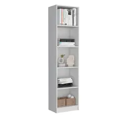 RTA - Biblioteca Home Eco Blanco Duqueza con Cinco Entrepaños