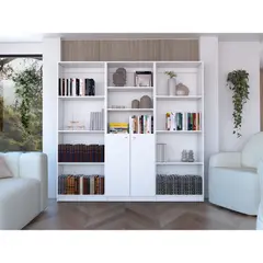 RTA - Combo de Bibliotecas Home Blanco Incluye Tres Bibliotecas
