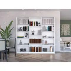 RTA - Combo de Bibliotecas Home Blanco Incluye Tres Bibliotecas