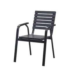 RTA DESIGN - Silla Comedor Exterior Rapel Negro con Cómodo Espaldar_.