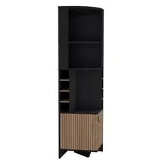 RTA DESIGN - Bar Mirabella Wengue y Lenno Con espacio para botellas de vino