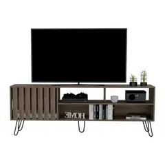 RTA DESIGN - Mesa para Tv Zoro Nogal Con espacio para Mascota Hasta 75 Pulgadas