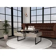 RTA DESIGN - Mesa de Centro Salento Wengue con Gran Capacidad de Almacenamiento