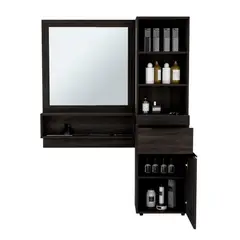 RTA DESIGN - Mueble Tocador o Barberia Elit Nogal con un cajon