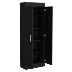 RTA DESIGN - Alacena Barlovento Wengue con Cinco Entrepaños y Dos Puertas ZF