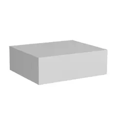 RTA DESIGN - Mesa de Noche Flotante Milano Blanco Con un cajón ZF