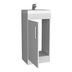 RTA DESIGN - Mueble Lavamanos Oporto Blanco con Una Puerta Abatible ZF