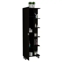 RTA DESIGN - Mueble Esquinero Arán Wengue con Variedad de Entrepaños   ZF