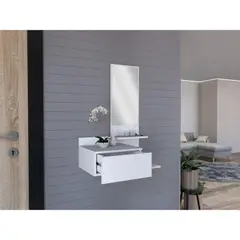 RTA DESIGN - Mesa Flotante Recibidor Viena Blanco