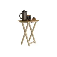 RTA DESIGN - Mesa Auxiliar Plegable Fresno Europeo facil ensamble