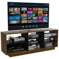 RTA DESIGN - Mesa Para Tv Soria Cobre y Wengue Para Televisor de 58 Pulgadas