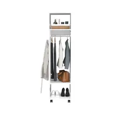 RTA DESIGN - Closet Cuter Blanco Kronospan con puerta y espejo lateral