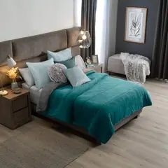 VIANNEY - Cobija Invernal Turquesa DOBLE-SENCILLO