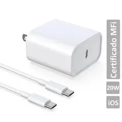 GENERICO - Cargador para Iphone 15 16 Carga Rápida completo Chip Mfi usb tipo c