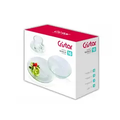 CRISTAR - Vajilla De Vidrio 4 Puestos - 16 Piezas Nordika.