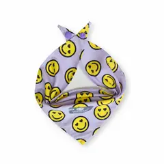 WAWAW - Pañoleta para perro talla XL Sub Lila Carita Feliz