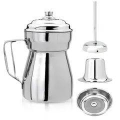 CHEF MASTER - Olleta Chocolatera 15L Acero Inox Filtro y Tapa Antiderrame