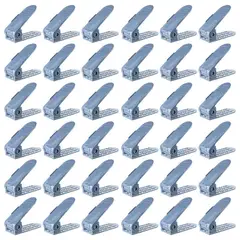 ENERGY PLUS - Set x36 Organizadores Zapatos Ajustables Zapatero Ahorrador Gris