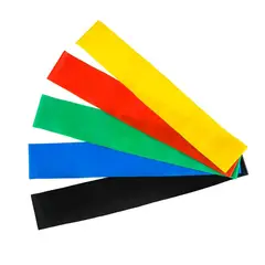 STYLE STARS - Set x5 Bandas Elásticas Resistencia Ejercicio y Fisioterapia