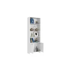 RTA DESIGN - Biblioteca milán blanco con 2 puertas