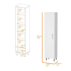 RTA DESIGN - Mueble de Aseo Jalisco Blanco Para Almacenar articulos de Aseo