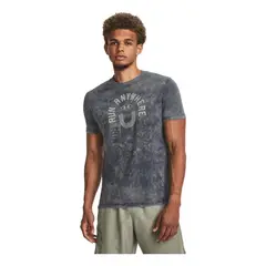 UNDER ARMOUR - Camiseta Hombre RUN EVERYWHERE TEE Negro UNDER ARMOUR.