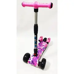 HOME - Scooter para Niños y Niñas con Luces y Bluetooth - ROSADA